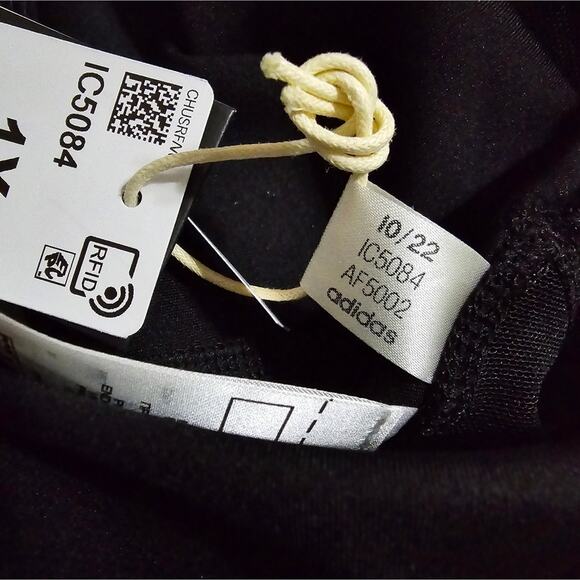 Adidas THE PADDED CYCLING Black with Reflective SHORTS PLUS SIZE 1X 2X New! - Picture 9 of 10